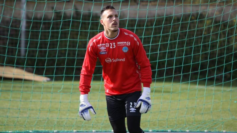 Daniel Rojas i aksjon på trening.